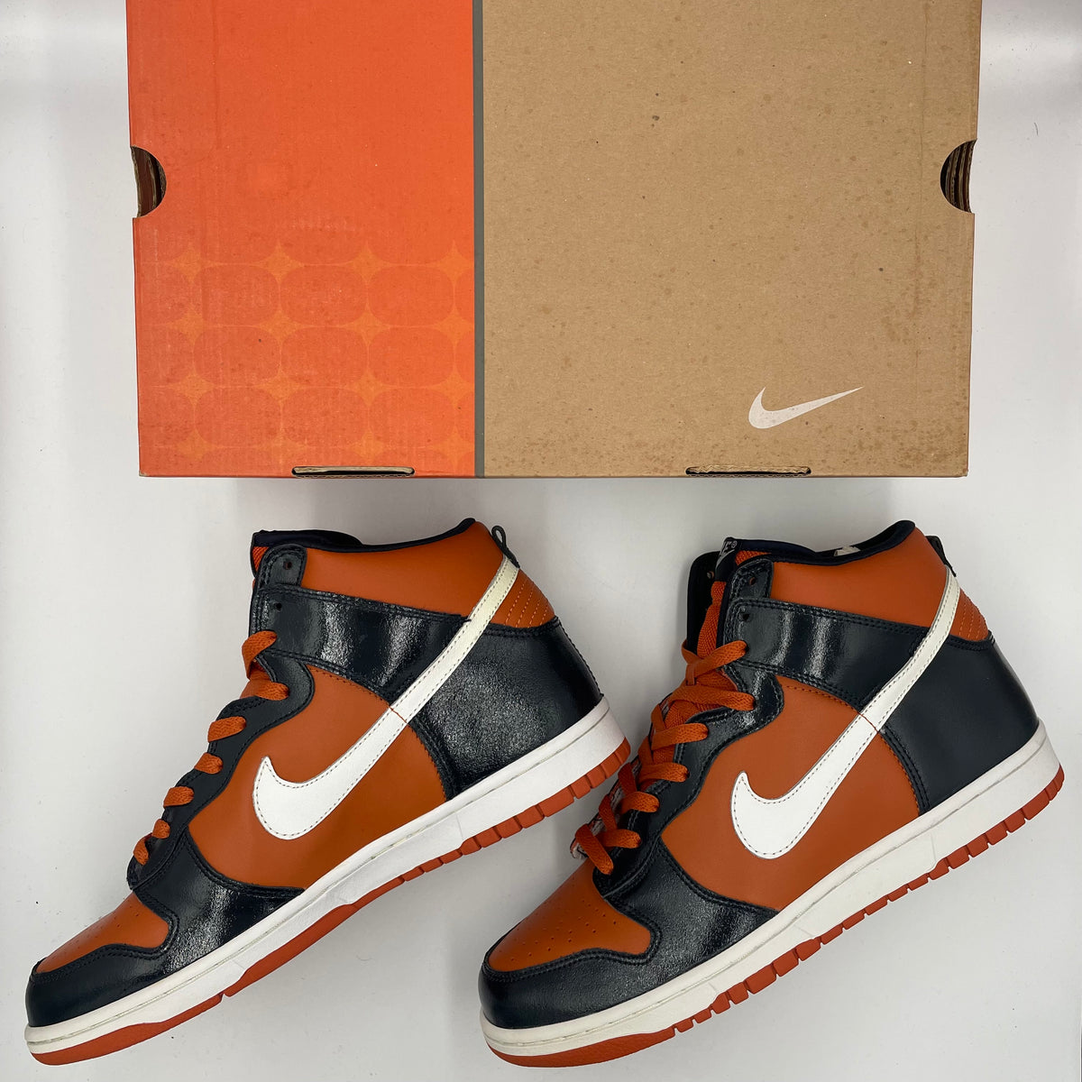 Nike Dunk High Mesa Orange/White-Dark Obsidian 305287-811