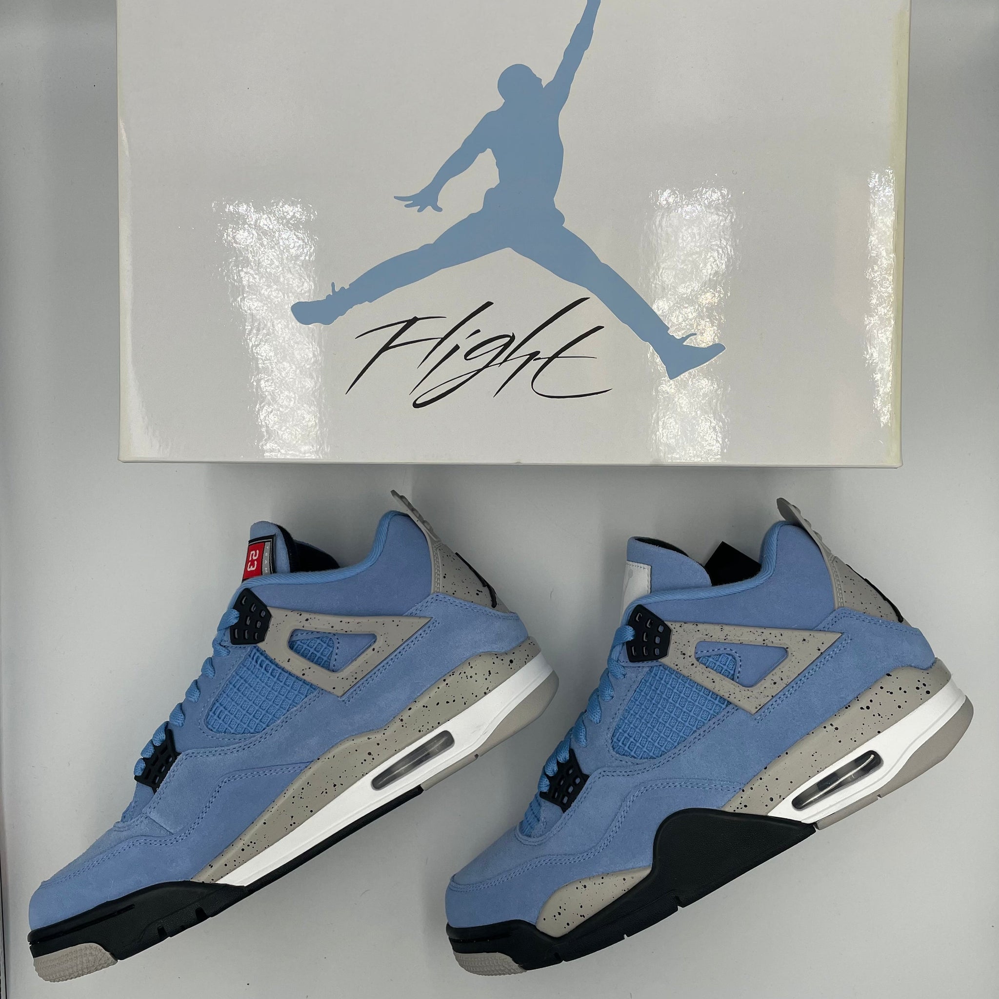 Air Jordan 4 Retro ブラック/グレー/ブルー Nike Air Jordan IV 4 Retro Men's Size 8 Motorsport Alternate